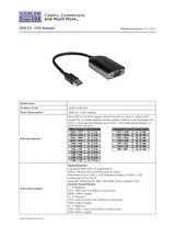 Cables Direct USB 3.0 - VGA USB3-VGAHRS Folheto