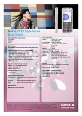 Nokia 7210 NOK1046068 Fiche De Données