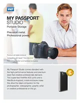 Western Digital 1TB My Passport Studio WDBGJA0010BBK-EESN Fascicule