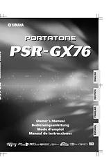 Yamaha PSR-GX76 Manual Do Utilizador