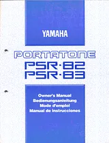 Yamaha PSR-83 사용자 설명서