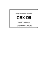 Yamaha CBX-D5 Manuel D’Utilisation