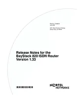 Nortel 820 Release Note