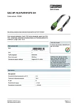 Phoenix Contact Sensor/Actuator cable SAC-8P-10,0-PUR/M12FS SH 1522891 1522891 Data Sheet