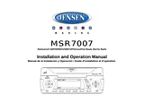 Jensen WATERPROOF AM/FM/RBDS/WB/CDP/SIRIUS/IPOD READY MSR7007 User Manual
