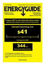 Summit FF1375W Energy Guide