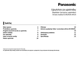 Panasonic ESWS24 Guida Al Funzionamento