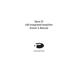 Resolution Audio Opus 21 Manuel D’Utilisation