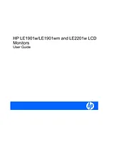 HP (Hewlett-Packard) LE1901wm ユーザーズマニュアル