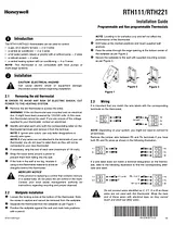 Honeywell RTH111 Guía De Instalación