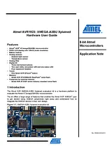 Atmel Xplained Evaluation Board ATXMEGAA3BU-XPLD ATXMEGAA3BU-XPLD Data Sheet