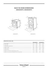 Fisher & Paykel OB30SDEPX2 Specification Guide