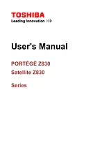 Toshiba Z830 User Manual