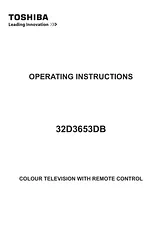 Toshiba 32" Toshiba HD Ready WLAN DVD TV Instructions De Sécurité Importantes