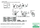 Bkl Electronic 6.35 mm audio jack Socket, vertical vertical Number of pins: 2 Mono Black 1109032 1 pc(s) 1109032 Fiche De Données