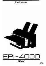 Epson EPI-4000 User Manual