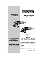 Porter-Cable 7429 Справочник Пользователя