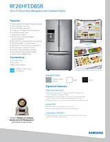 Samsung RF28HFEDB Specification Sheet
