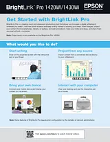Epson BrightLink Pro 1430Wi Collaborative Whiteboarding Solution with Touch Guide D’Installation Rapide