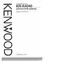 Kenwood KR-A4040 Manual Do Utilizador