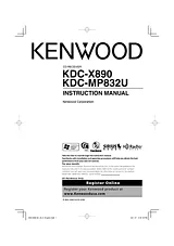 Kenwood KDC-MP832U Manuel D'Instructions