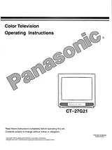Panasonic ct-27g21 Betriebsanweisung