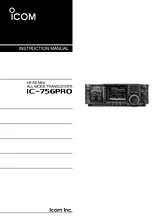 ICOM ic-756pro Manuel D'Instructions