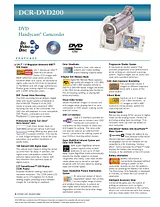 Sony DCR-DVD200 Guide De Spécification