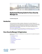 Cisco Cisco Security Manager 4.9 Installation Guide