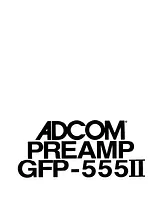 Adcom gfp-555ii オーナーマニュアル