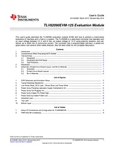 Texas Instruments TLV62090EVM-125 Evaluation Module TLV62090EVM-125 TLV62090EVM-125 Fiche De Données