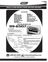 Metra Electronics 99-6507 Справочник Пользователя