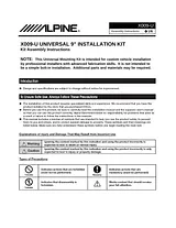 Alpine X009-U Manual Do Utilizador