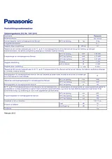Panasonic NA140VZ4 Energy Guide