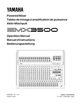 Yamaha EMX3500 Manual Do Utilizador