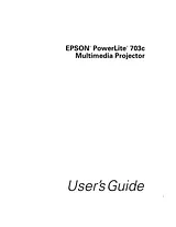 Epson PowerLite 703c Справочник Пользователя