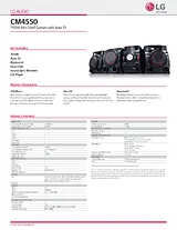 LG CM4550 Specification Sheet
