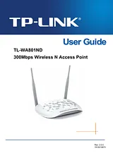 TP-LINK TL-WA801ND Manuel D’Utilisation