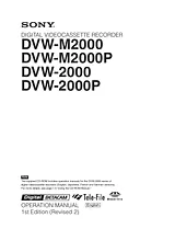 Sony DVW-M2000P Справочник Пользователя
