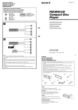 Sony CDX-4270R Installation Guide