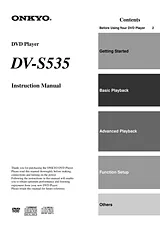 ONKYO dv-s535 Manual De Instruções