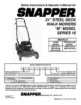 Snapper MR216015B Manual De Usuario