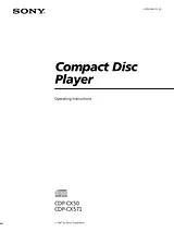 Sony CDP-CX50 Справочник Пользователя