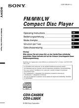 Sony CDX-L580X User Manual