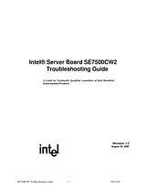 Intel SE7500CW2 User Manual