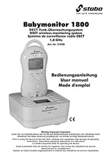 Stabo Babymonitor 1800 51059 Frequency 1,880 - 1,900 GHz Max. range (open field) 300 m 51059 Data Sheet