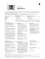 Apple mini 3 MGP42TY/A Prospecto