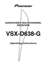 Pioneer VSX-D638-G Справочник Пользователя