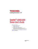 Toshiba l640-bt2n22 Справочник Пользователя