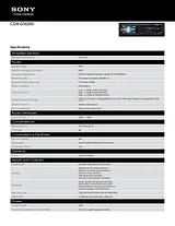 Sony CDXGT620U Guide De Spécification